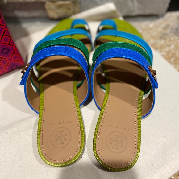 NEW, Tory Burch, Kira toe ring leather sandals - Picture 5 of 7